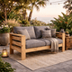 thumbnail image 1 of Sillón Terraza Madera de Pino Rústica 2 Cuerpos + Cojín de Asiento + Cojín de Respaldo, 1 of 3