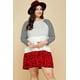 thumbnail image 2 of Vestido De Talla Grande Con Vuelo Capas Y Estampado Animal Y Lunares En Contraste, 2 of 5
