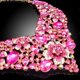 thumbnail image 3 of 2 Pzas Conjuntos de Joyería para Mujer Joyería de Cristal Rosa para Mujer Collar y Aretes Brillantes Compromiso Boda Conjuntos de Joyería para Novias Dama de Honor, 3 of 7