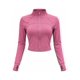 thumbnail image 2 of Chaqueta Deportiva Mujer Ajustada Cuello Alto Con Cierre Rosa, 2 of 4