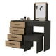 thumbnail image 4 of Mueble Tocador Con Espejo Y 4 Cajones Fm-001n - Negro, 4 of 7