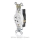 thumbnail image 2 of Enchufe Leviton individual, 20 A, 250 V, autoconexión a tierra, resistente a la intemperie, 2 of 2