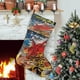 thumbnail image 1 of Kamen Rider Tema: Calcetines de Navidad, fino lino blanco para colgar en escaleras y chimenea, decoración navideña para el hogar, regalo de Navidad.54cm×38cm, 1 of 5