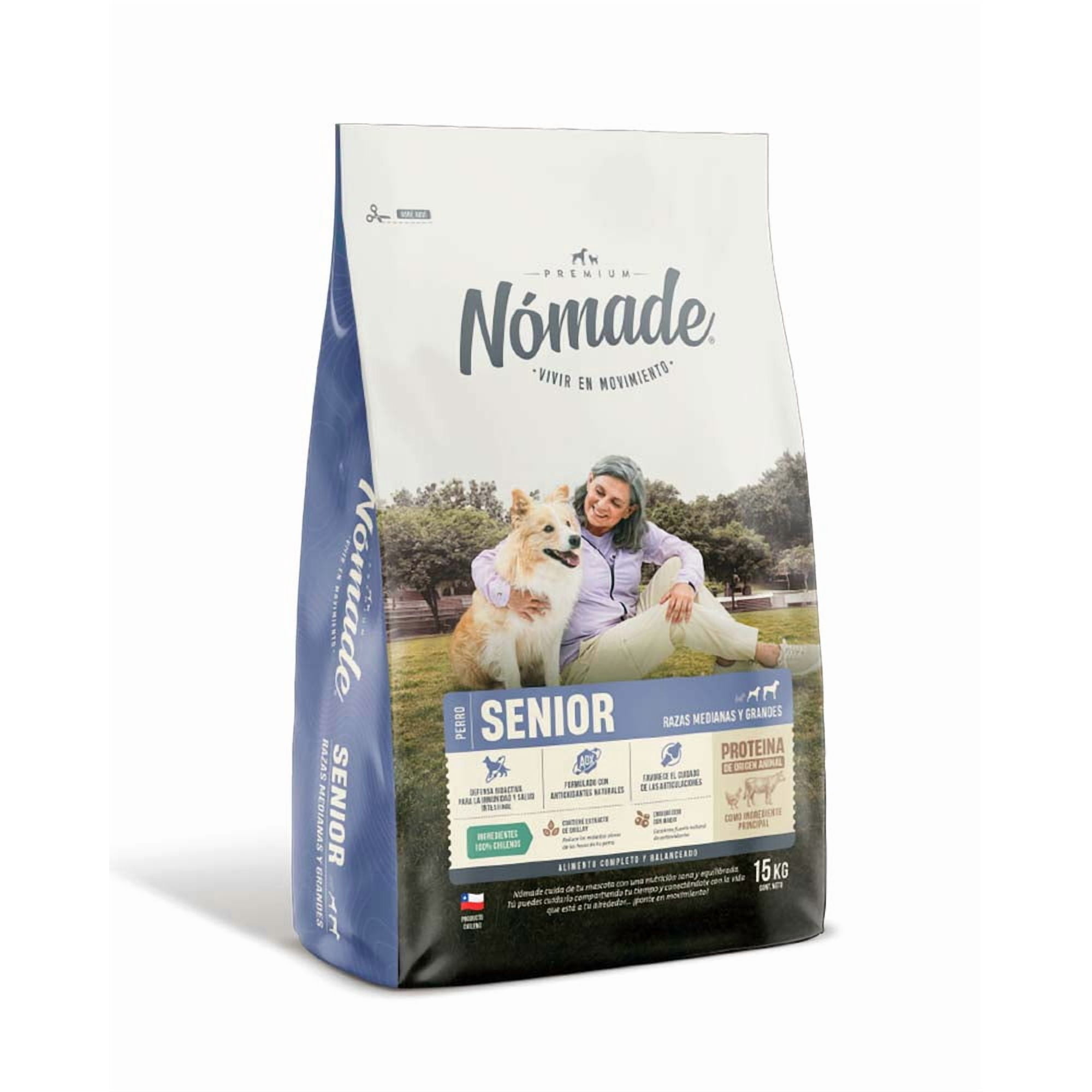Nomade Perro Senior Raza Mediana y Grande 15 Kg