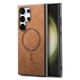thumbnail image 1 of Magnetic Slim Case for Samsung Galaxy S23 Ultra with Camera Guard & Anti-Scratch Back Brown, 1 of 6
