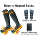 thumbnail image 3 of Calcetines térmicos eléctricos recargables con control de temperatura - Calentadores de pies térmicos a batería de 5000 mAh y 5 V para hombres y mujeres - Ideales para caza, pesca, esquí y actividades, 3 of 5