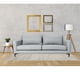 thumbnail image 2 of Sofa Elena 2 Cuerpos Felpa Gris, 2 of 3