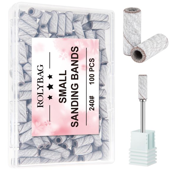 Bandas de lijado Rolybag 100 piezas 240 granulado cebra 3,1 mm