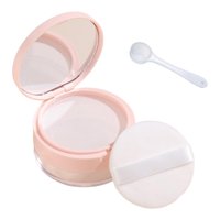 Magideal - Estuche De Polvo De Maquillaje Diy Portátil Vacío Recargable Para Esposa, Amante, Mamá, Accesorios Livianos Convenientes Y Duraderos, Fácil De F