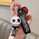 thumbnail image 1 of Cute Pumpkin Doll Keychain - Perfect for Halloween and School Bags - Unique Skull Jack Design - Durable Car Key Ring, 1 of 5