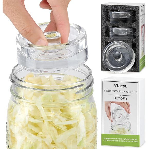 MFacoy 4Pack of Fermentation Glass Weights with Easy Grip H