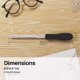 thumbnail image 5 of Abrecartas Uncommon Desks Negro de Acero Inoxidable, 5 of 6