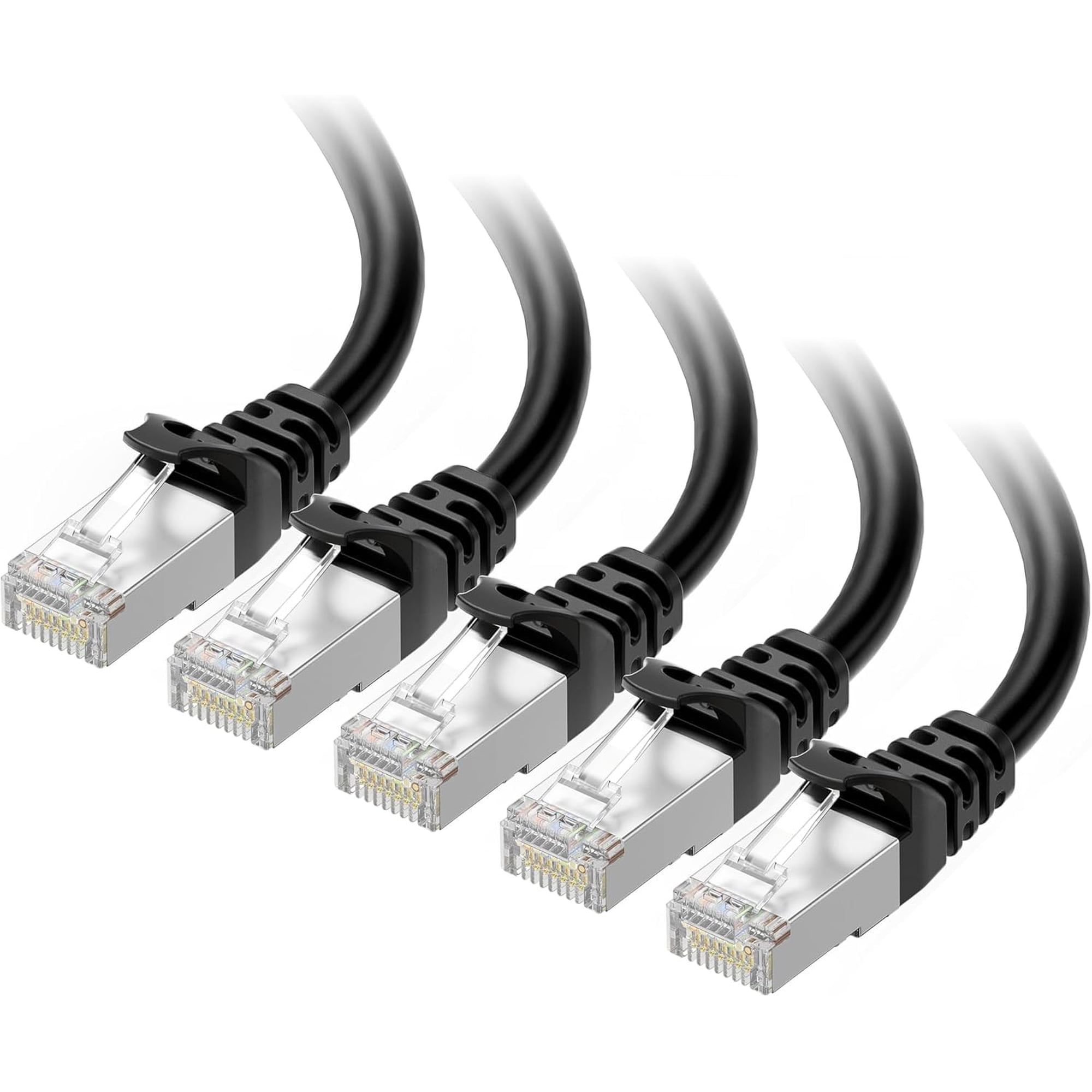 Cable Matters - Cable Ethernet Matters Cat 6a, 10 Gbps, 1,5 M, Blindado, Paquete De 5
