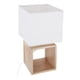 thumbnail image 1 of Lampara De Mesa Lampara Velador Elegante Minimalista Cuadro blanco, 1 of 2