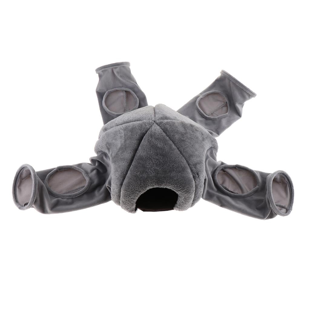 Túnel de animales peque?os para jugar en el túnel del túnel para el conejillo de Indias Hámster Chinchilla gris