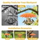 thumbnail image 2 of Alimentador para aves andergi 34 cm con protector contra la lluvia – Pack de 2, naranja, 2 of 7