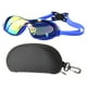 thumbnail image 4 of Gafas De Natación Profesionales, Gafas De Buceo Antideslizantes, Marco Azul, Chapado, 4 of 5