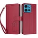 thumbnail image 3 of Funda Cartera Trébol para Motorola Moto G75 5G con Ranuras Tarjetas y Carga Inalámbrica Rojo, 3 of 6