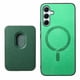 thumbnail image 1 of Funda de Cuero Magnética con Tarjetero para Samsung Galaxy A55 Cubierta Delgada Verde, 1 of 5