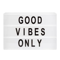 Vgo - Led Light Box Con Letras Pvc 3 Lineas