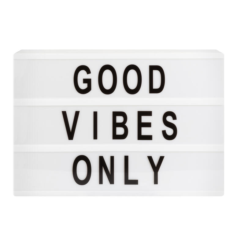 Vgo - Led Light Box Con Letras Pvc 3 Lineas