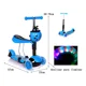 thumbnail image 3 of Scooter HC Life 3 Ruedas Ajustable 3-6 Años Azul Con Luz LED, 3 of 6