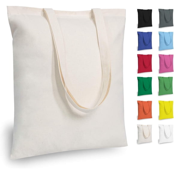 Bolsa Tote TOPDesign 38 x 41 cm Algodón 100% Pack 5