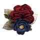 thumbnail image 4 of Estilo coreano Rose Flower Shawl Broche Pin Novio Ramillete de vino, 4 of 5