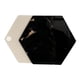 thumbnail image 2 of Set De 6 Posavasos Diseño Mármol Pack 6 Posavasos Hexagonal negro, 2 of 2