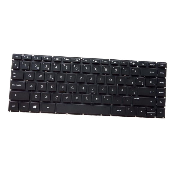 para computadora portátil, estándar español, reemplazo directo para 14-Bk Tpn-W125 Q186 Q189, componentes profesionales premium de alto Negro con luz de fondo