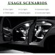 thumbnail image 3 of Luces LED interiores ZNDAW, 42 piezas, blancas, 12 V, 3 of 3
