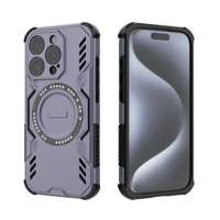 Funda Foxdock Para Iphone 15 Pro , Magnética, Resistente A Golpes, Con Soporte, Unisex, Carga Inalámbrica
