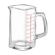 thumbnail image 1 of Copa de medición de vidrio de disparo, vidrio de medición de espresso de 4 onzas con manija y bocina en forma de V, taza de medición pequeña con fondo grueso para hornear cócteles y café, 1 of 3