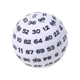 thumbnail image 3 of Juego De Dados Acrílicos Entretenimiento Familia Dados Poliédricos Blanco, 3 of 5