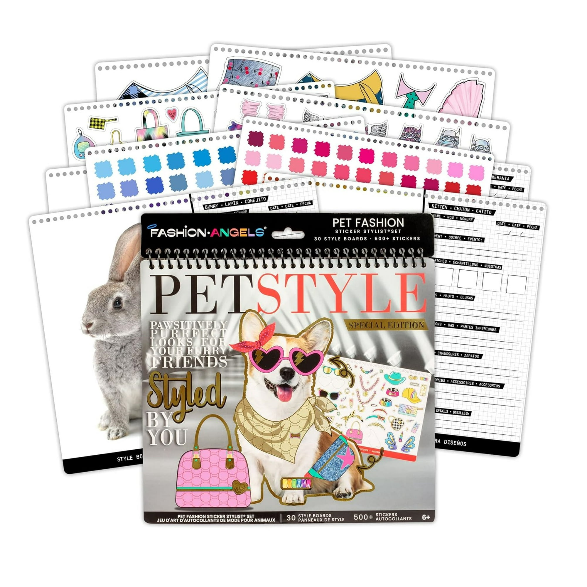 Sylvanian Families - Libreta Cuaderno Mascotas Pet Style Portafolio Fashion Angel