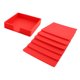 thumbnail image 5 of tazas de vasos cuadrados taza de silicona tazas de taza de sostenedor de estera de té taza de té rojo, 5 of 5