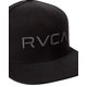 thumbnail image 3 of Gorra RVCA Ajustable con Cierre de Presión Negra/Carbón Talla Única, 3 of 3