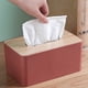 thumbnail image 3 of Caja de pañuelos de madera sencilla para el hogar, caja de almacenamiento de pañuelos de escritorio para sala de estar, 3 of 5