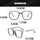 thumbnail image 2 of Gafas modernas y sencillas anti-luz azul y anti-radiación, hechas de vidrio y metal., 2 of 5