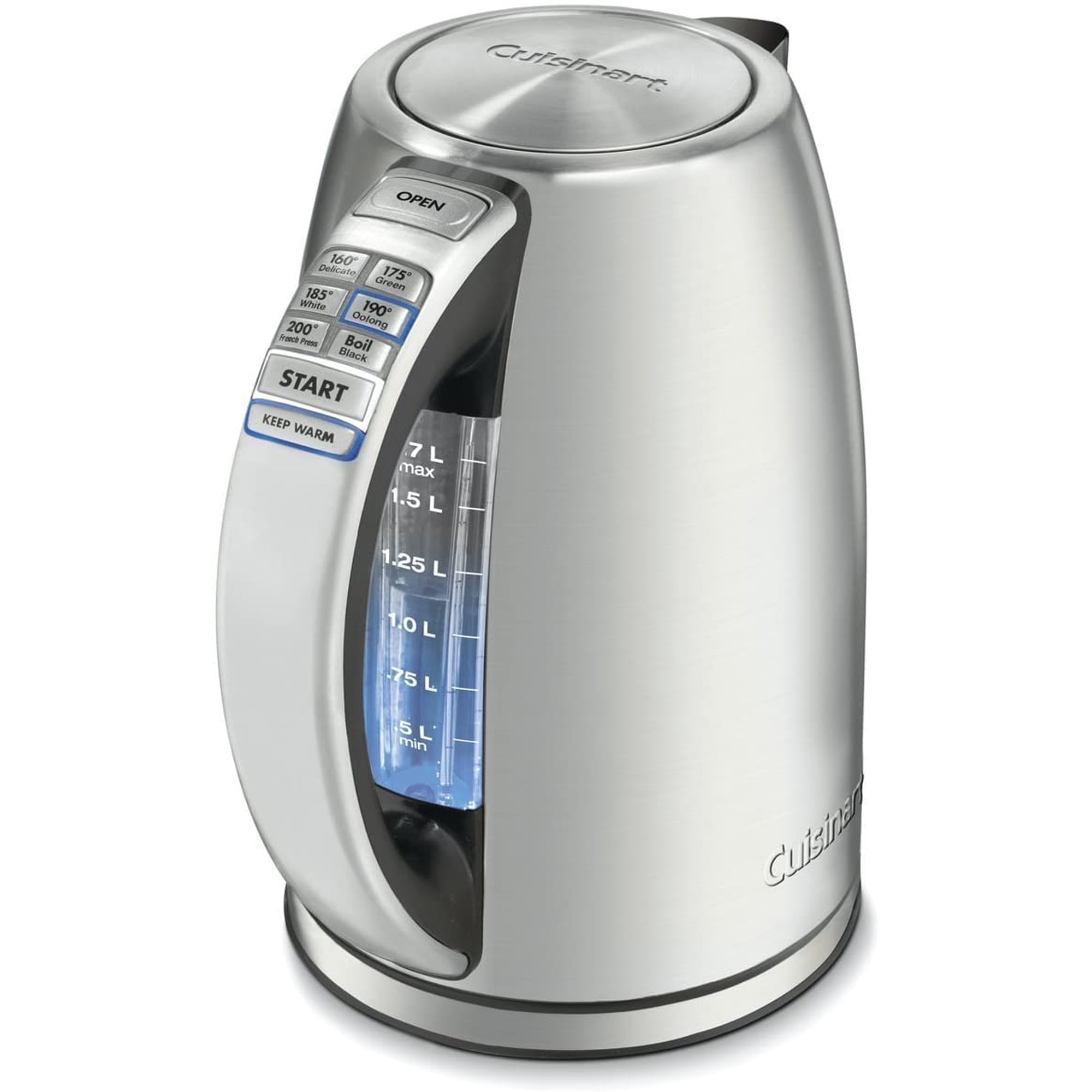 Hervidor Eléctrico Cuisinart 1.7 L De Acero Inoxidable 6 Temperaturas