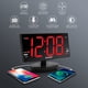 thumbnail image 3 of Radio FM Clock Sharp LED de 8.9 pulgadas, inclinable y giratoria, doble USB, 110 V, 3 of 7