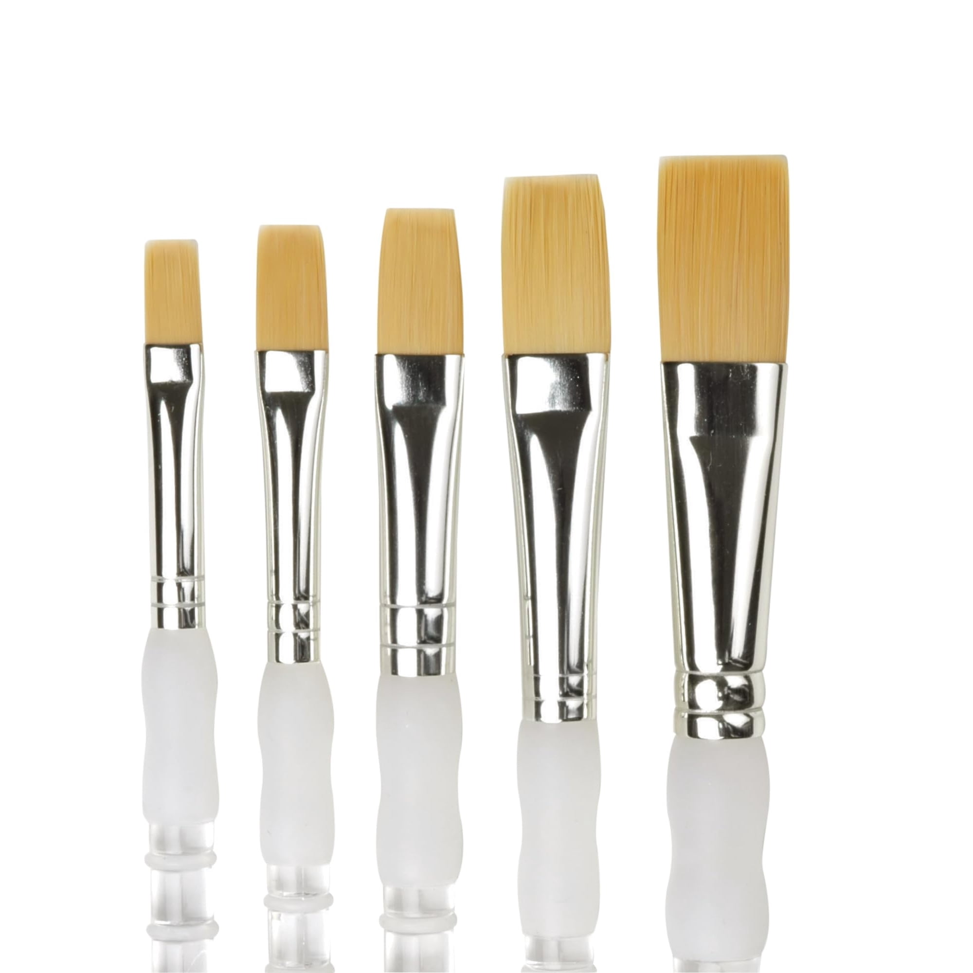 Set De Pinceles Planos Omnia Sax2 Soft Grip, 5 Piezas
