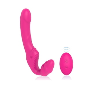S-Hande - Dildo Strapless Doble Vibrador Control Remoto Nana-Rct