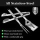 thumbnail image 2 of Juego de utensilios para asar GRILLART, 3 piezas, herramientas para barbacoa con guante aislante, 2 of 7