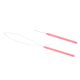 thumbnail image 5 of lazo aguja enhebrador alambre tirando gancho tejido dreadlock aguja de ganchillo conjunto rosa, 5 of 5