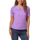 thumbnail image 1 of INSPIRE CHIC Blusa de Mujer para Regreso a Clases con Cuello Peter Pan en Contraste y Mangas Cortas con Lunares S Lila Claro, 1 of 6