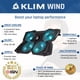thumbnail image 2 of Base de refrigeración para portátil KLIM Wind con 4 ventiladores y USB de 1200 RPM, 2 of 8