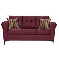 Colbox - Sofá Centauro 3 Cuerpos-Met Tela Burdeo