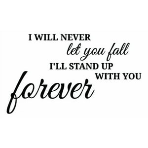 Rienda Libre Graphics - Decomural Never Let You Fall Inspirational Ws-34052