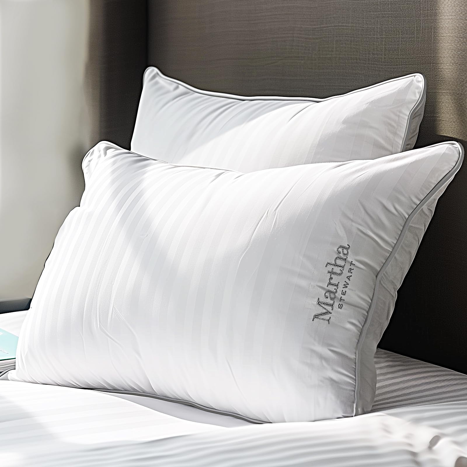 Almohada Martha Stewart Hotel Collection 500 Hilos 100% Algodón